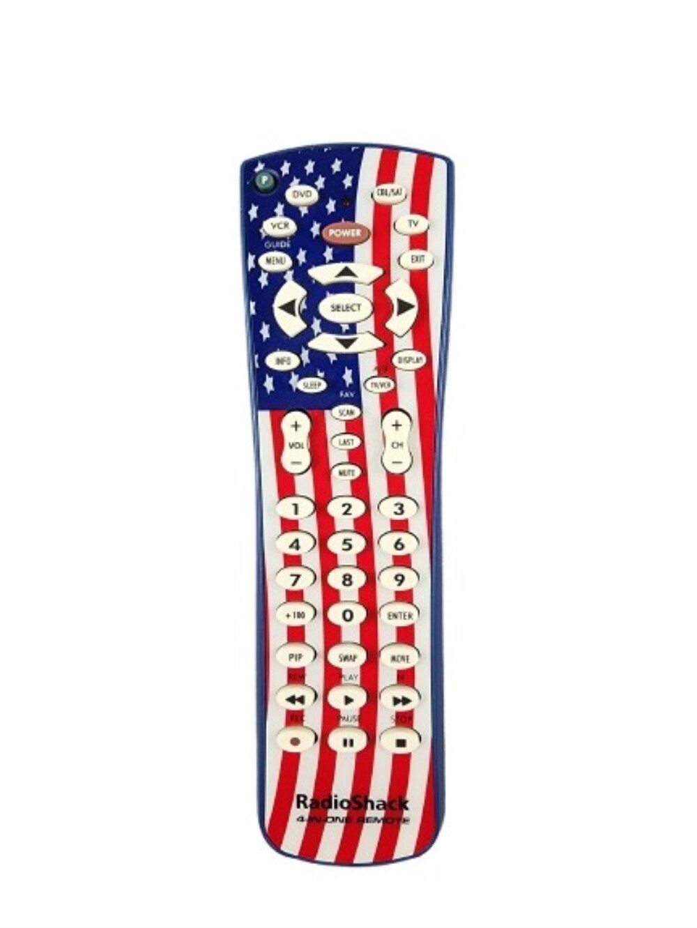 Vintage RadioShack Universal Remote with American Flag Design Red White & Blue